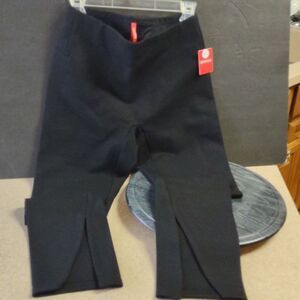 Spanx | The Perfect Front Slit Flare Legging in Black Size Medium Petite